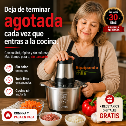 Procesadora Picadora de Alimentos 2lts Motor de 200W - LIQUIDACIÓN TOTAL